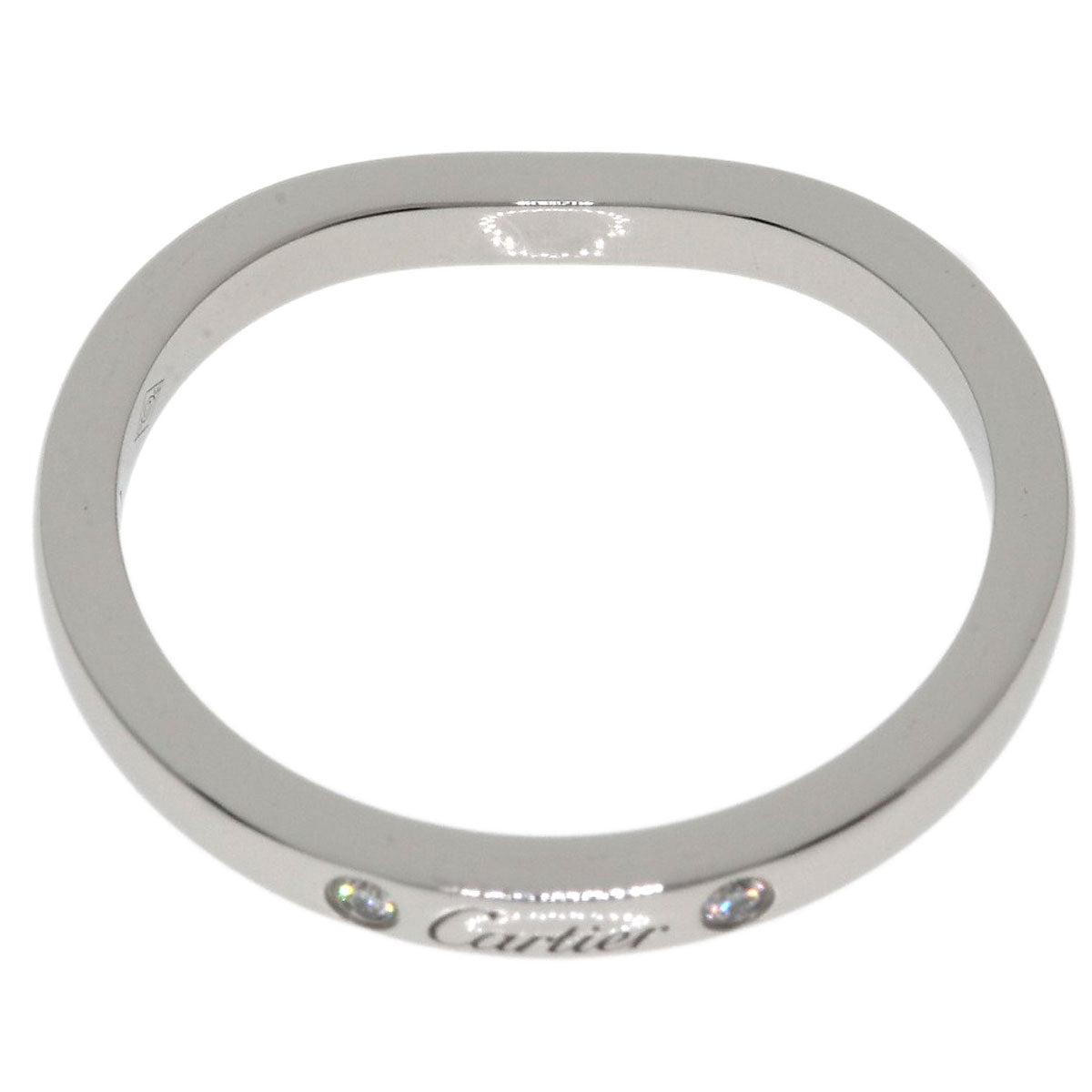 CARTIER Ballerina Wedding 3P Diamond #49 Ring Platinum PT950 Ladies [Used]