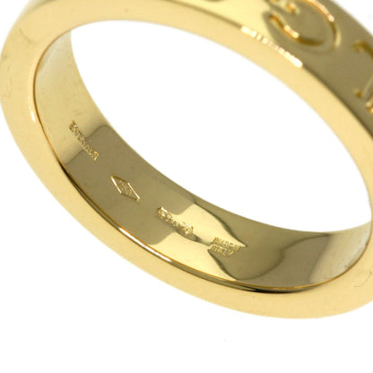 BVLGARI Double logo 1P Diamond Ring K18 Yellow Gold Ladies [Used]