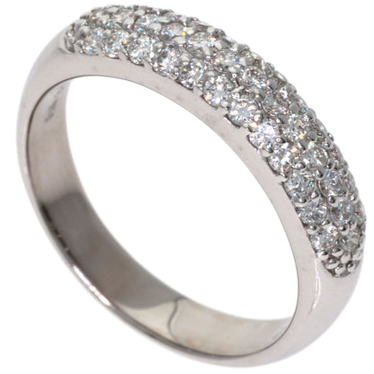 Ponte Vecchio Pave Diamond Ring K18 White Gold Ladies [Used]