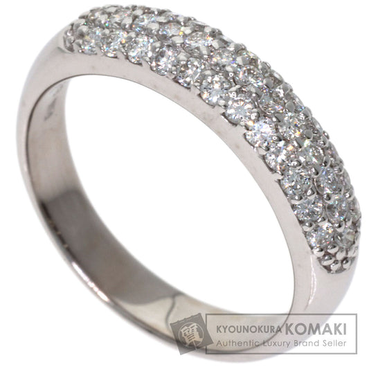 Ponte Vecchio Pave Diamond Ring K18 White Gold Ladies [Used]