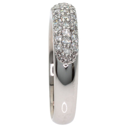Ponte Vecchio Pave Diamond Ring K18 White Gold Ladies [Used]