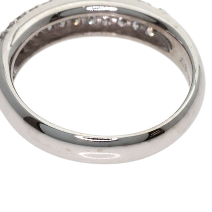 Ponte Vecchio Pave Diamond Ring K18 White Gold Ladies [Used]