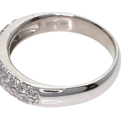 Ponte Vecchio Pave Diamond Ring K18 White Gold Ladies [Used]