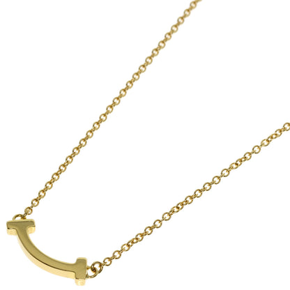 TIFFANY&Co. T Smile Mini Necklace K18 Yellow Gold Ladies [Used]