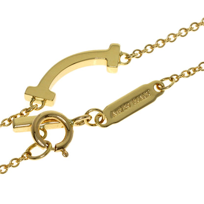 TIFFANY&Co. T Smile Mini Necklace K18 Yellow Gold Ladies [Used]