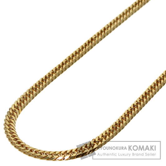 Curb chain Kihei W6 side Necklace K18 Yellow Gold 30g　Ladies