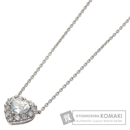 GRAFF Icon Heart Shape Diamond Necklace K18 White Gold Ladies [Used]