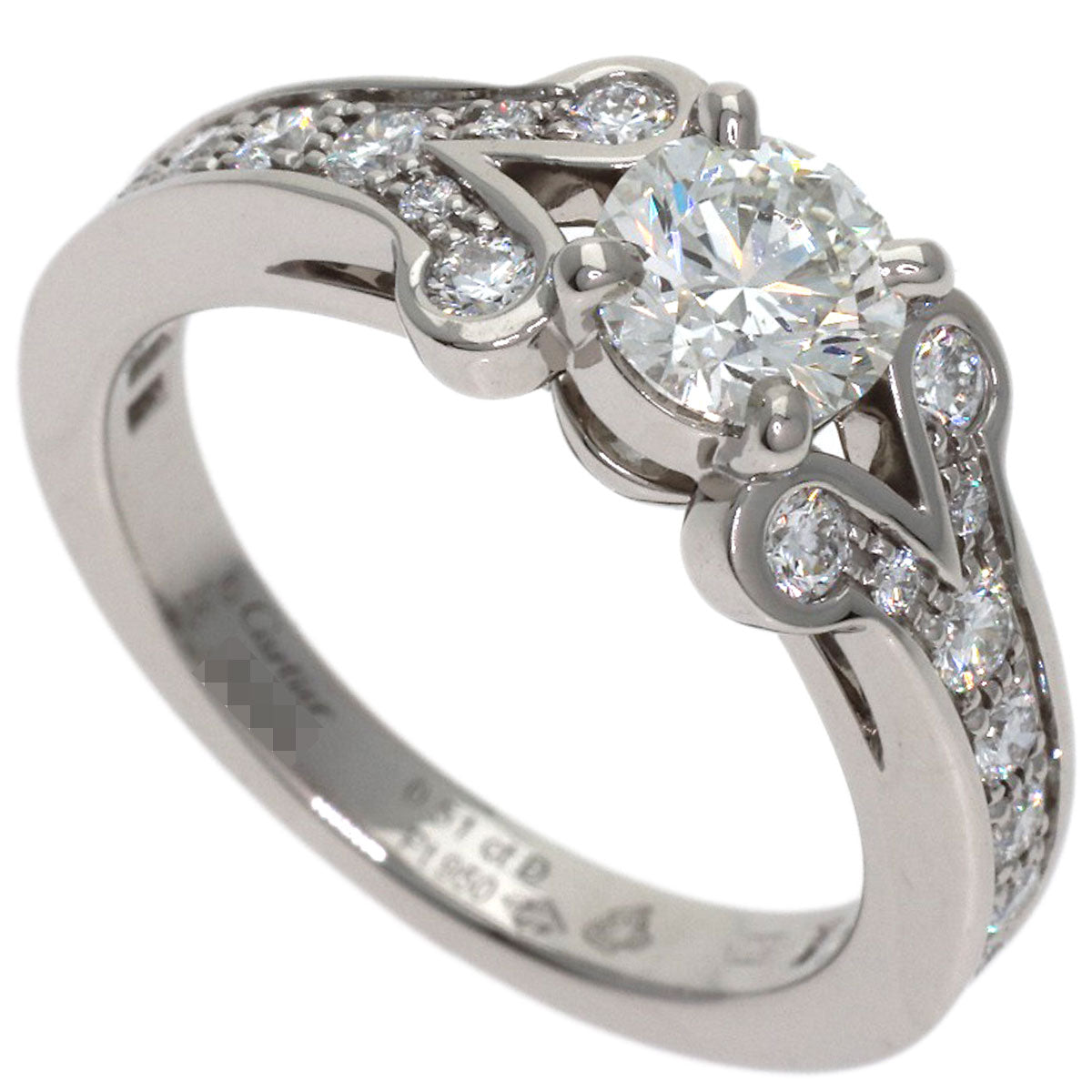 CARTIER Ballerina Diamond # 46 Ring Platinum PT950 Ladies [Used]