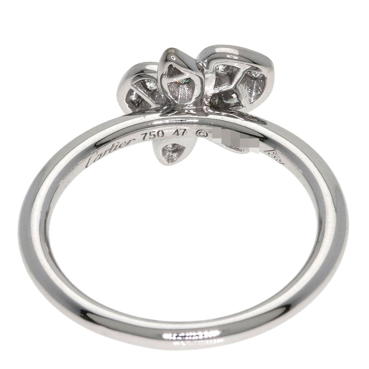 CARTIER Caresse d'Orchidée par Cartier Diamond #47 Ring K18 White Gold Ladies [Used]