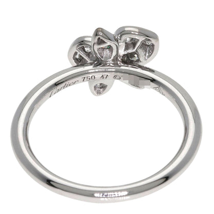 CARTIER Caresse d'Orchidée par Cartier Diamond #47 Ring K18 White Gold Ladies [Used]