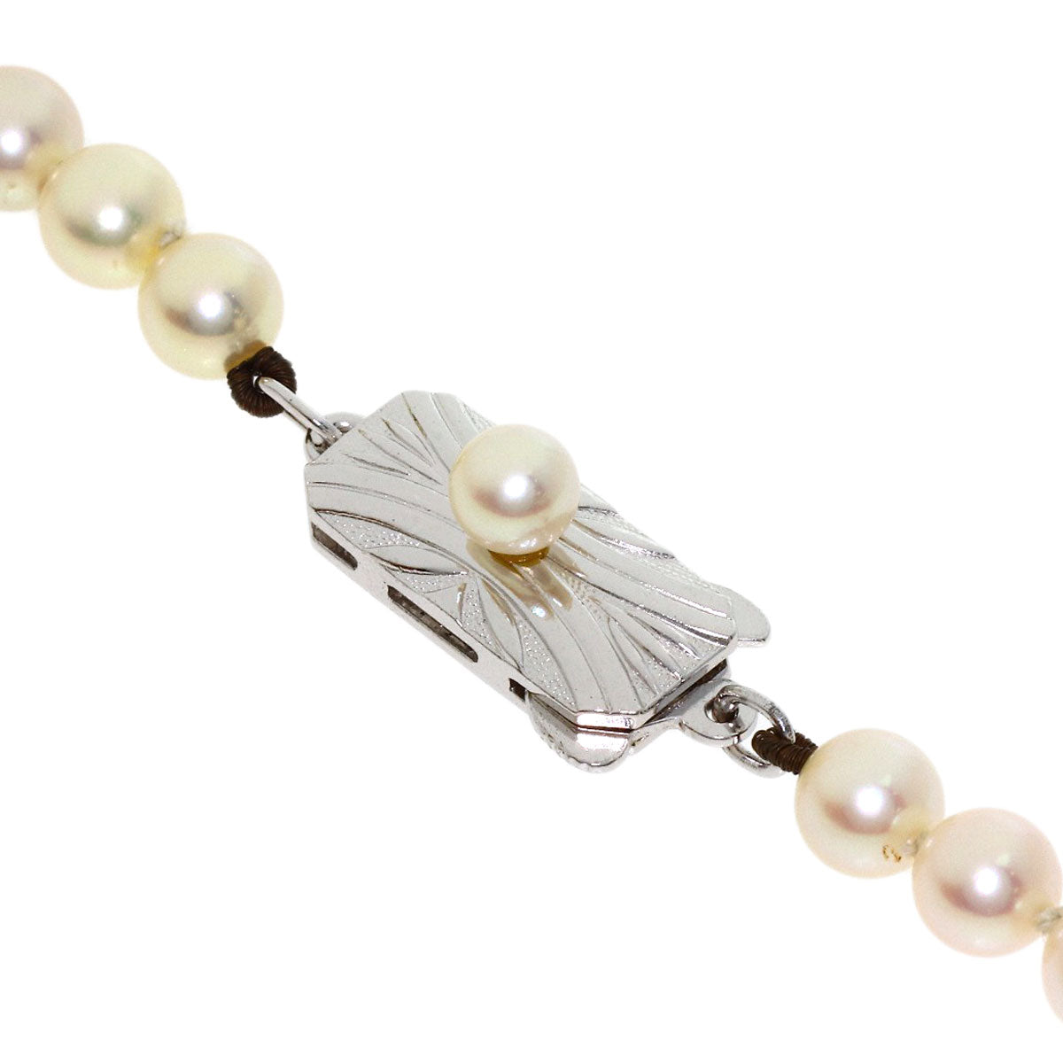 MIKIMOTO Pearl Pearl Necklace Silver Ladies [Used]
