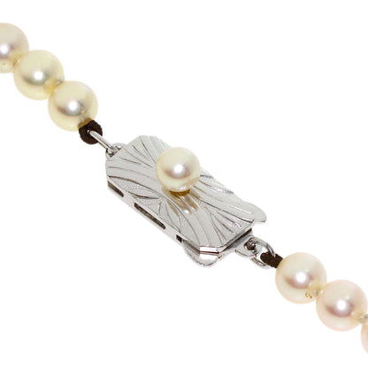 MIKIMOTO Pearl Pearl Necklace Silver Ladies [Used]