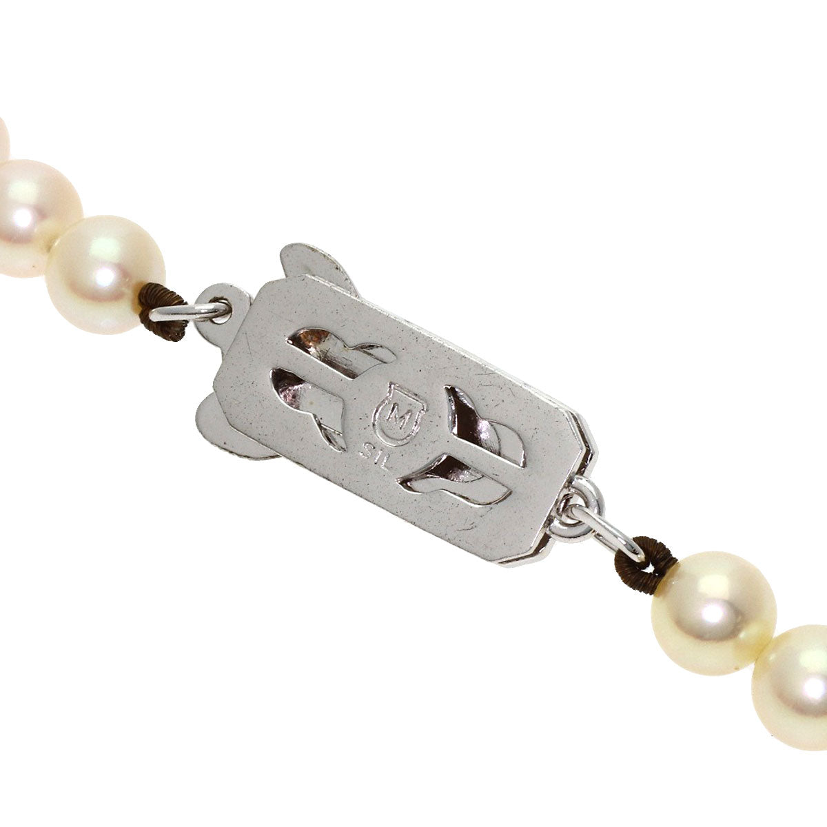 MIKIMOTO Pearl Pearl Necklace Silver Ladies [Used]