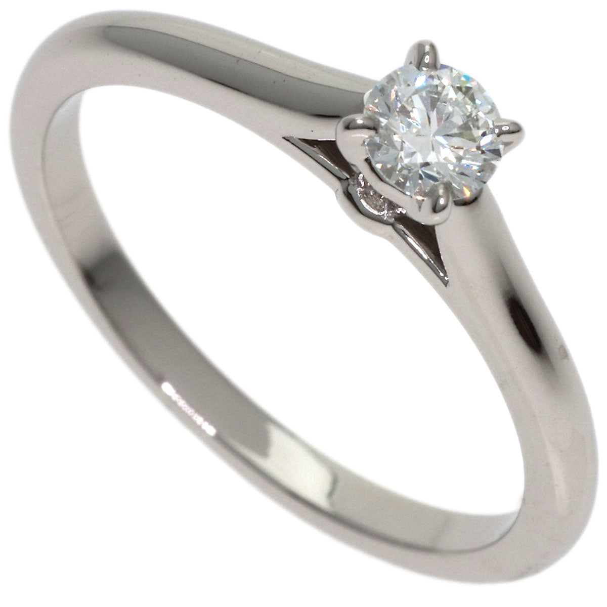CARTIER Solitaire 1P Diamond #54 Ring Platinum PT950 Ladies [Used]