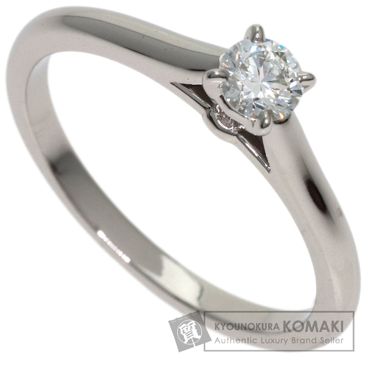 CARTIER Solitaire 1P Diamond #54 Ring Platinum PT950 Ladies [Used]