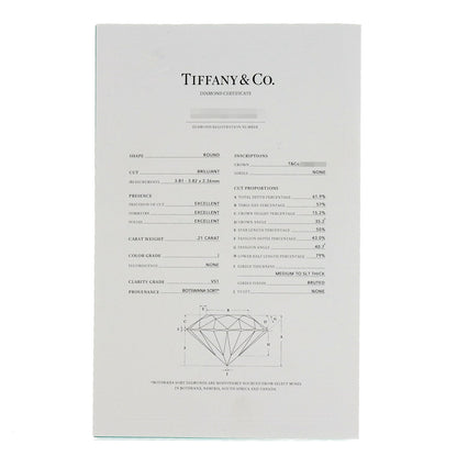TIFFANY&Co. Harmony Diamond I-VS1-EX Ring Platinum PT950 Ladies [Used]