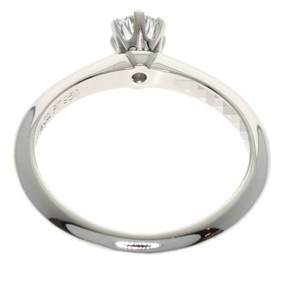 TIFFANY&Co. Solitaire Diamond Knife Edge F-IF-VG Ring Platinum PT950 Ladies [Used]