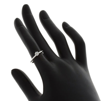 TIFFANY&Co. Solitaire Diamond Knife Edge F-IF-VG Ring Platinum PT950 Ladies [Used]