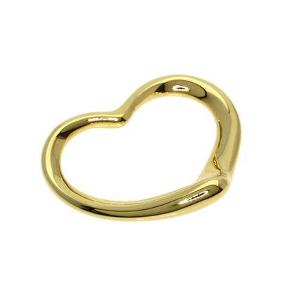 TIFFANY&Co. Open heart Pendant top K18 Yellow Gold Ladies [Used]