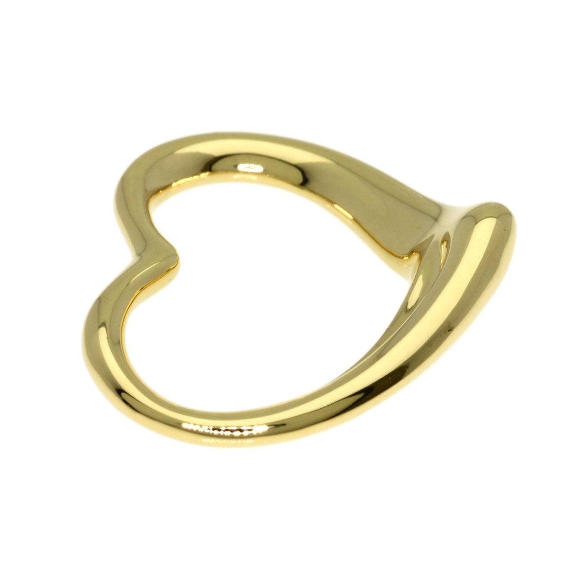 TIFFANY&Co. Open Heart TOP Pendant top K18 Yellow Gold Ladies [Used]