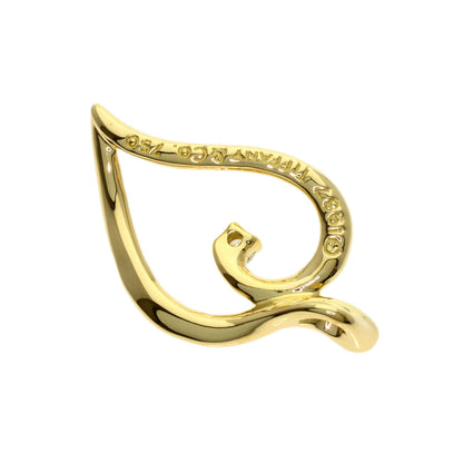 TIFFANY&Co. Leaf Diamond Pendant top K18 Yellow Gold Ladies [Used]