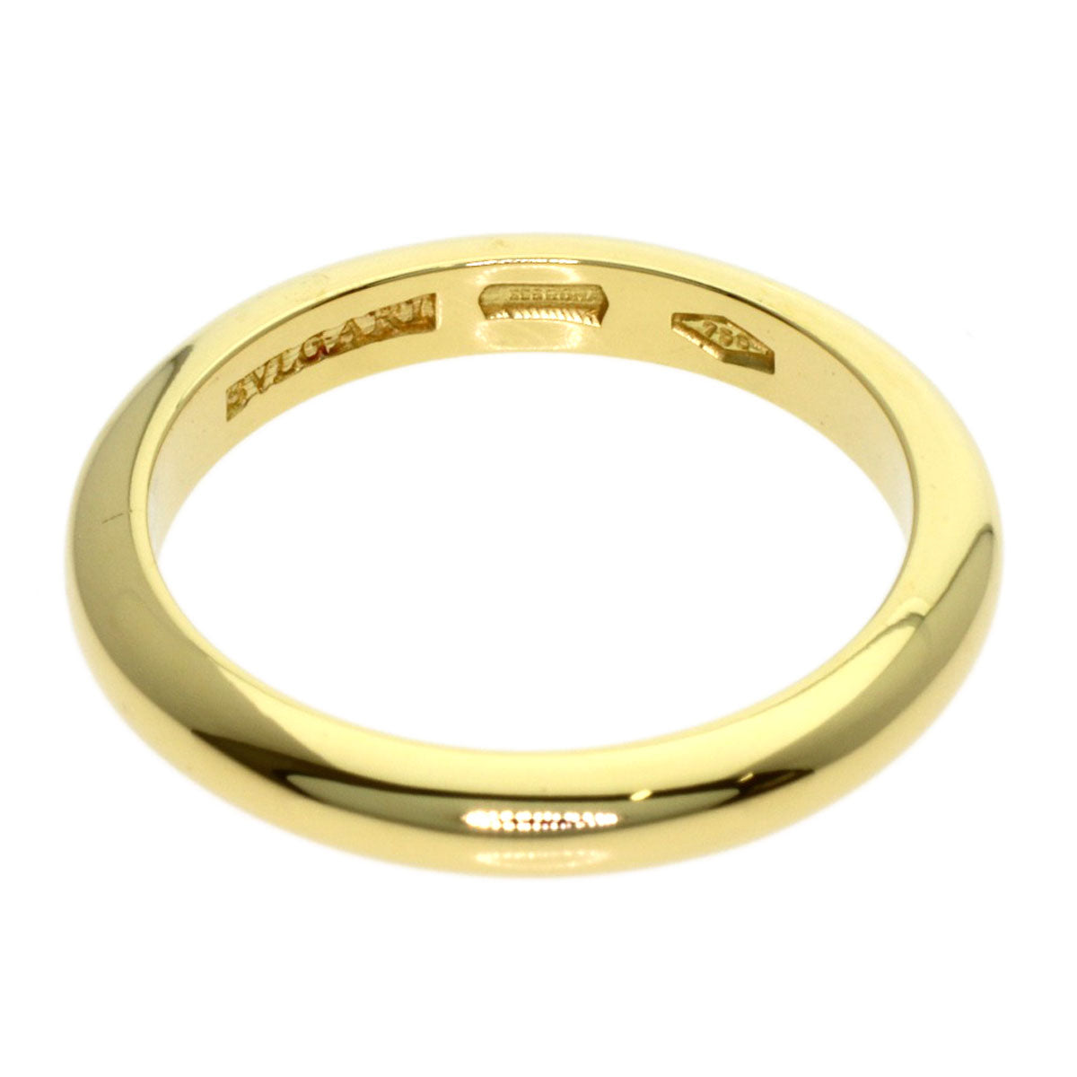 BVLGARI wedding Ring K18 Yellow Gold Ladies [Used]