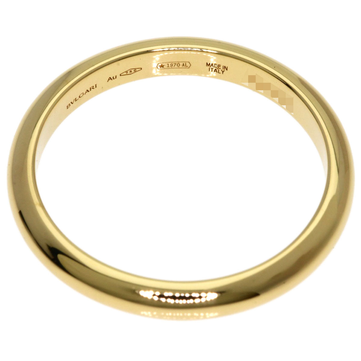 BVLGARI wedding Ring K18 Yellow Gold Ladies [Used]