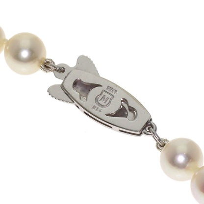 MIKIMOTO Pearl Pearl Necklace K14 White Gold Ladies [Used]