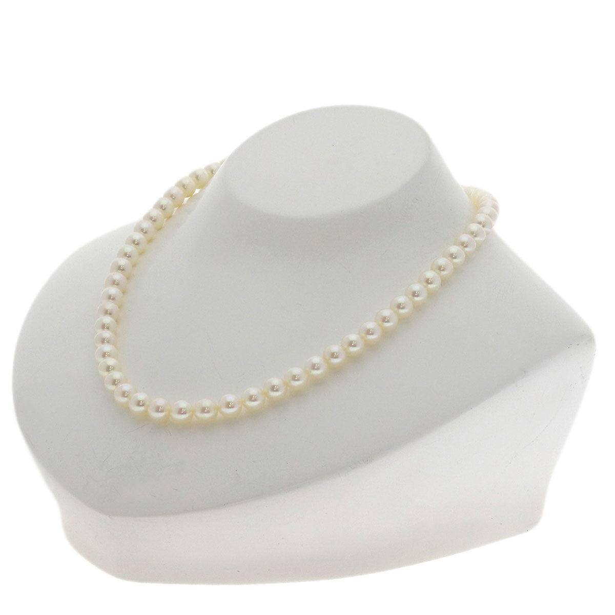 MIKIMOTO Pearl Pearl Necklace K14 White Gold Ladies [Used]