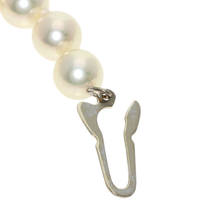 MIKIMOTO Pearl Pearl Earring set Necklace K14 White Gold Ladies [Used]
