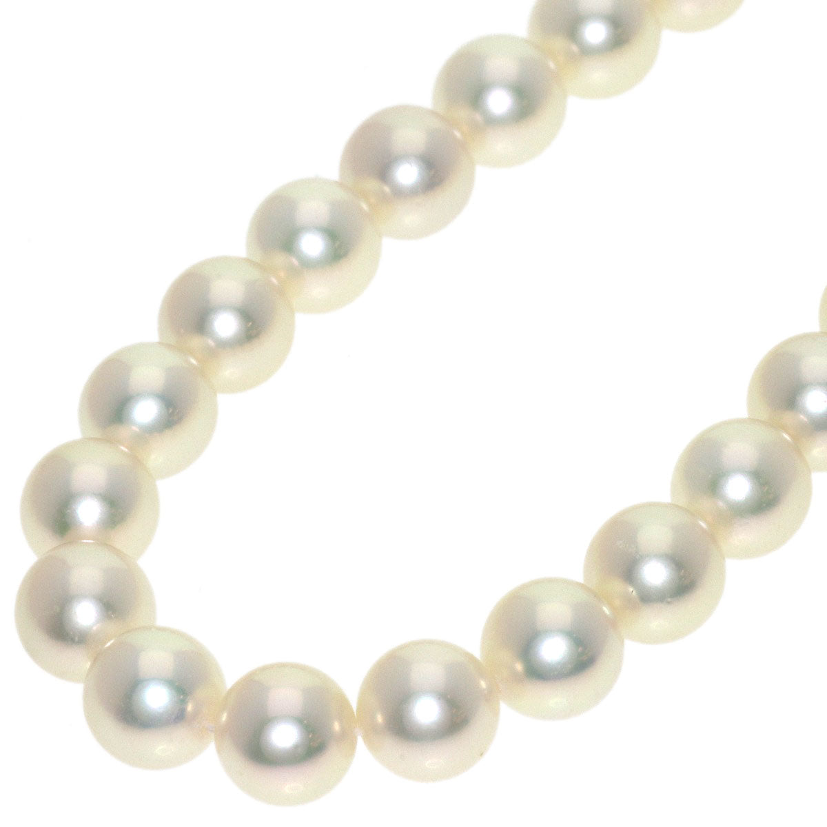 MIKIMOTO Pearl Pearl Earring set Necklace K14 White Gold Ladies [Used]