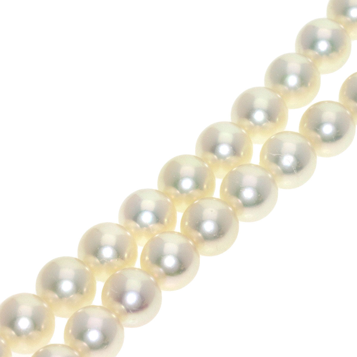 MIKIMOTO Pearl Pearl Earring set Necklace K14 White Gold Ladies [Used]