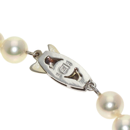 MIKIMOTO Pearl Pearl Earring set Necklace K14 White Gold Ladies [Used]