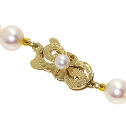 MIKIMOTO Pearl Pearl Long Necklace K14 Yellow Gold Ladies [Used]