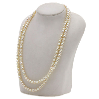 MIKIMOTO Pearl Pearl Long Necklace K14 Yellow Gold Ladies [Used]