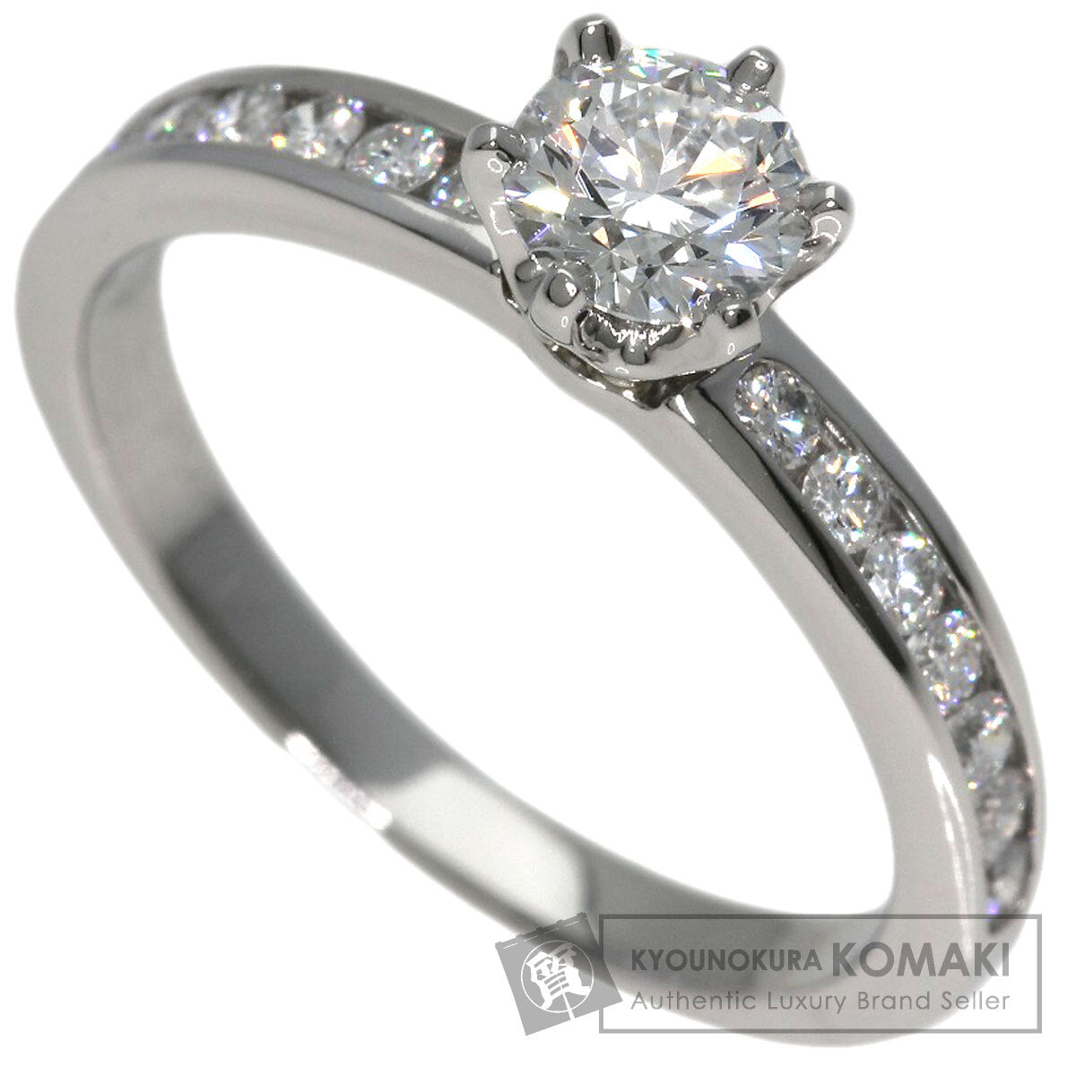 TIFFANY&Co. Solitaire Diamond Ring Platinum PT950 Ladies [Used]