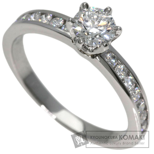 TIFFANY&Co. Solitaire Diamond Ring Platinum PT950 Ladies [Used]