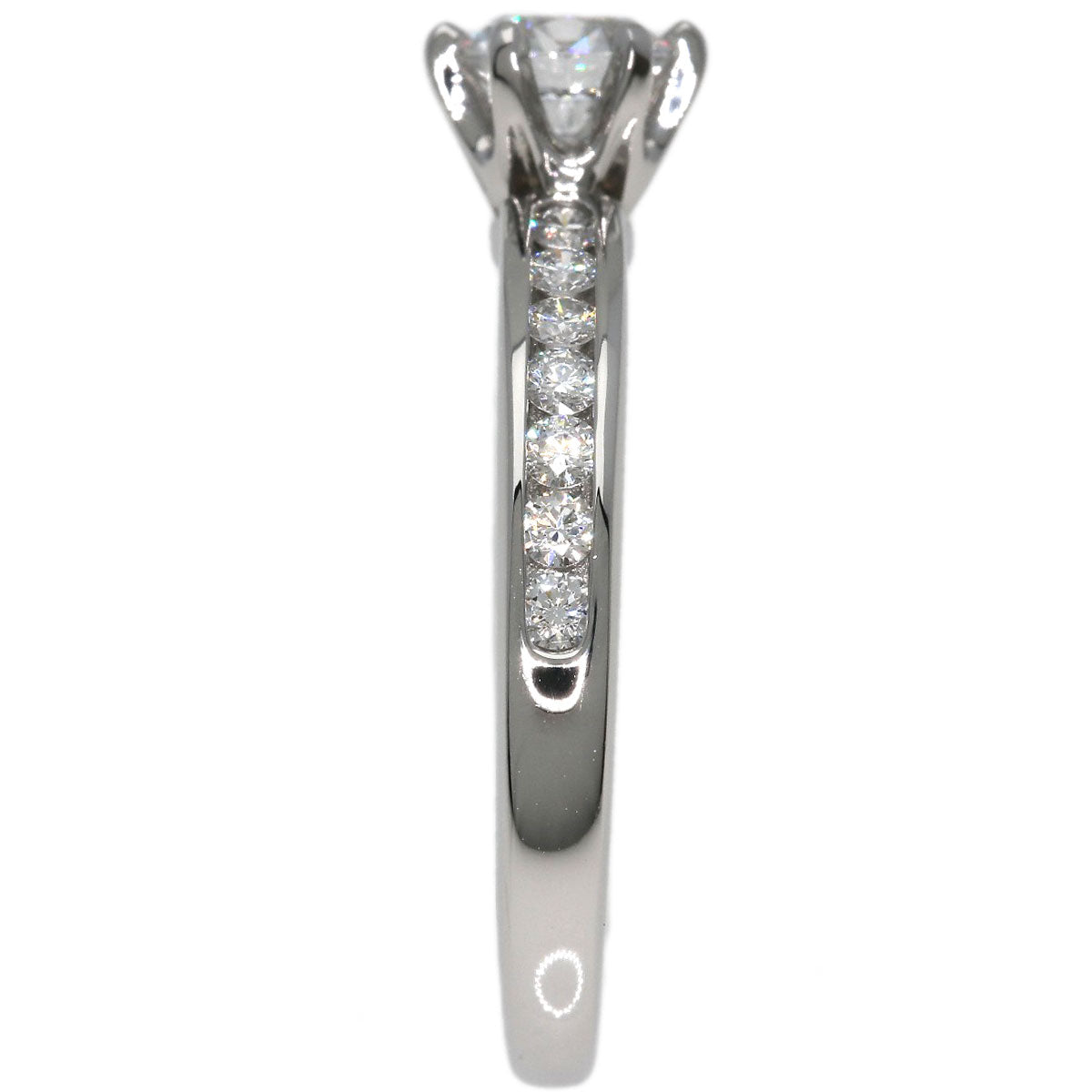 TIFFANY&Co. Solitaire Diamond Ring Platinum PT950 Ladies [Used]
