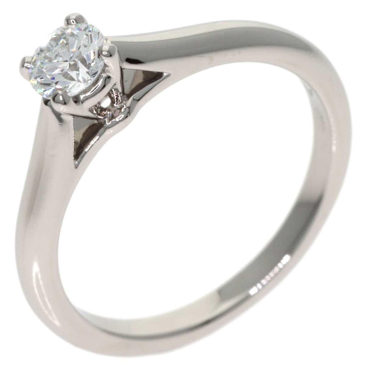 CARTIER Solitaire Diamond # 46 Ring Platinum PT950 Ladies [Used]