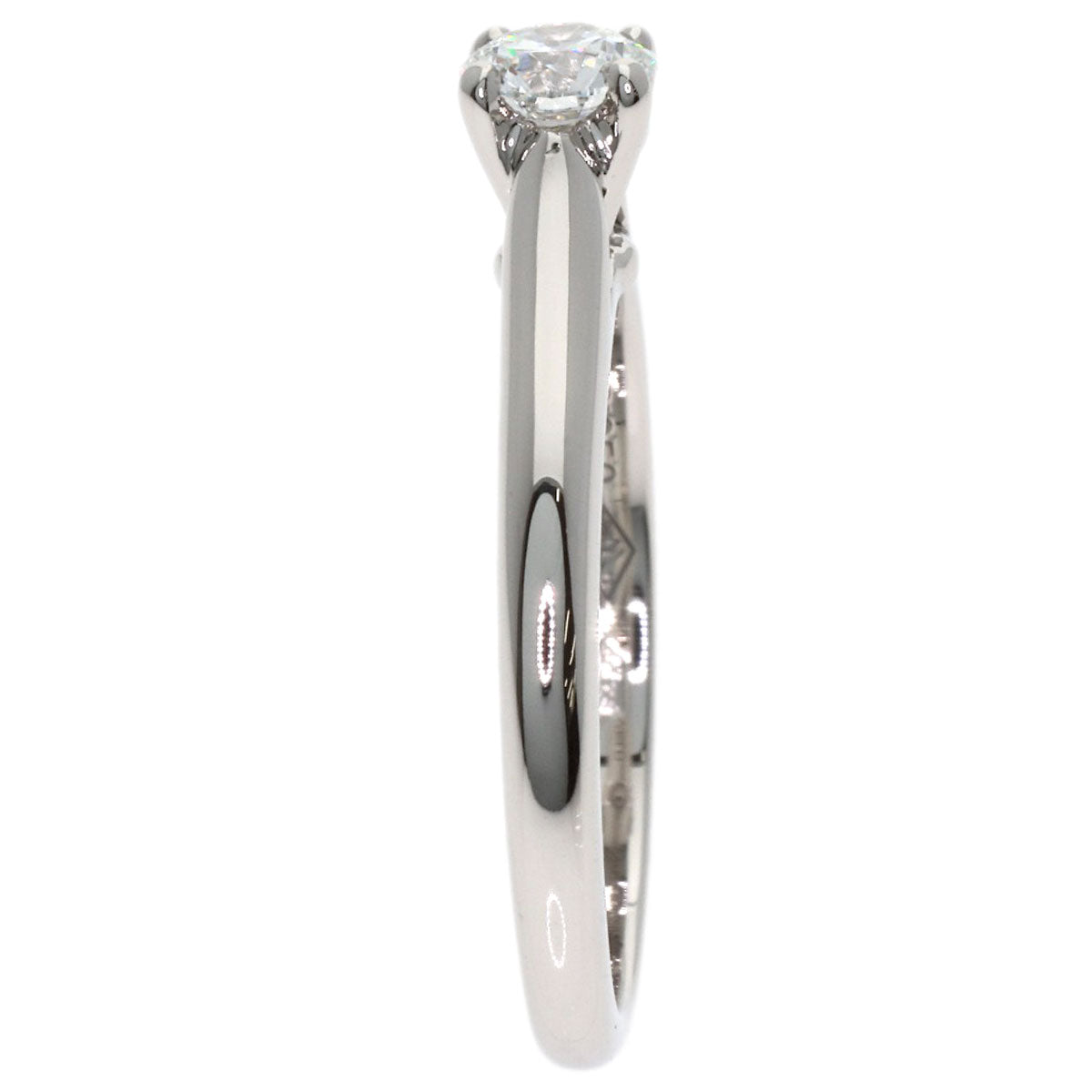 CARTIER Solitaire Diamond # 46 Ring Platinum PT950 Ladies [Used]