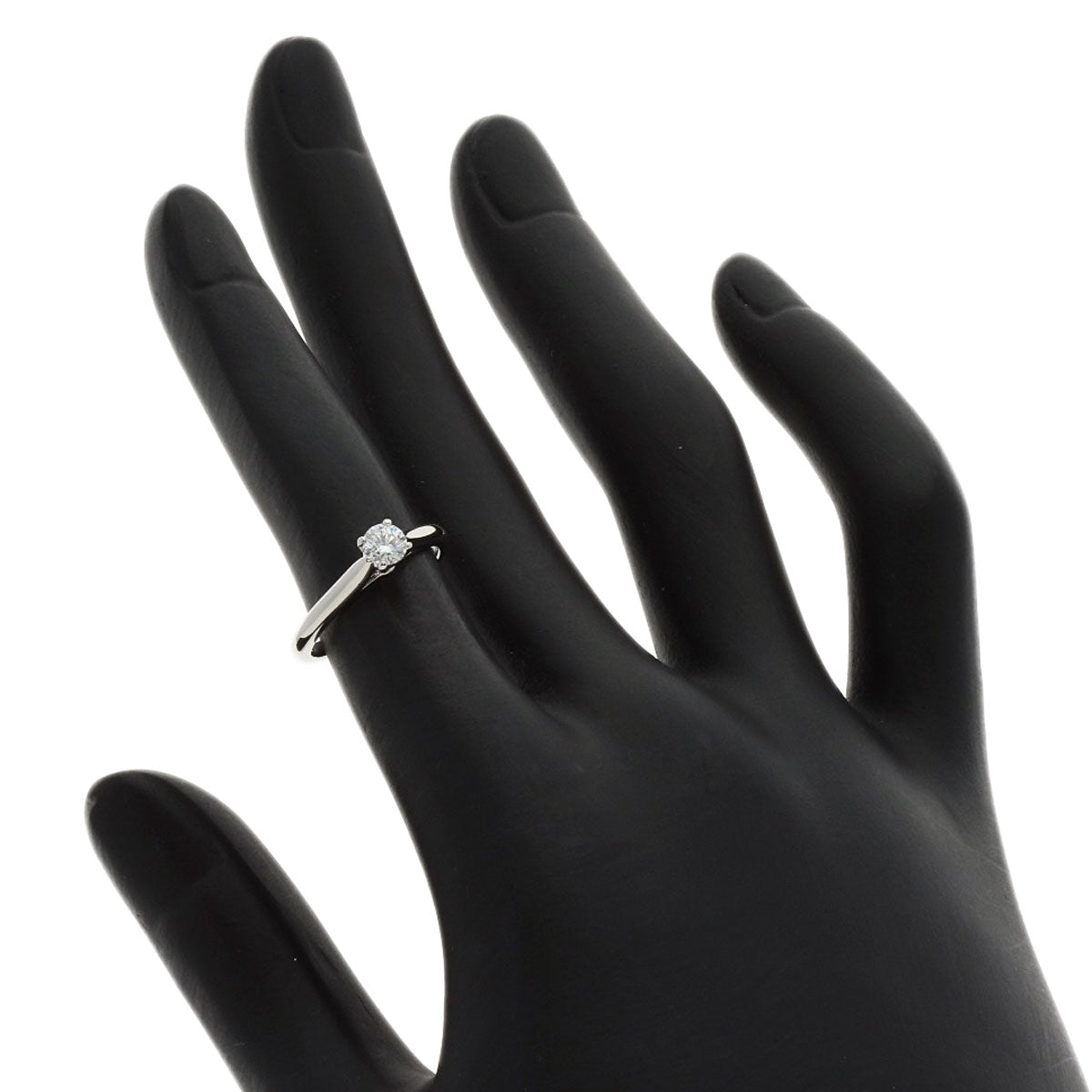 CARTIER Solitaire Diamond # 46 Ring Platinum PT950 Ladies [Used]