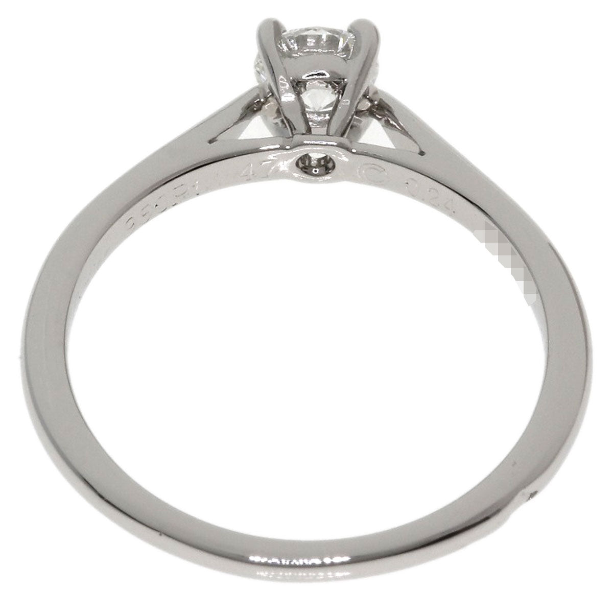 CARTIER Solitaire Diamond # 47 Ring Platinum PT950 Ladies [Used]