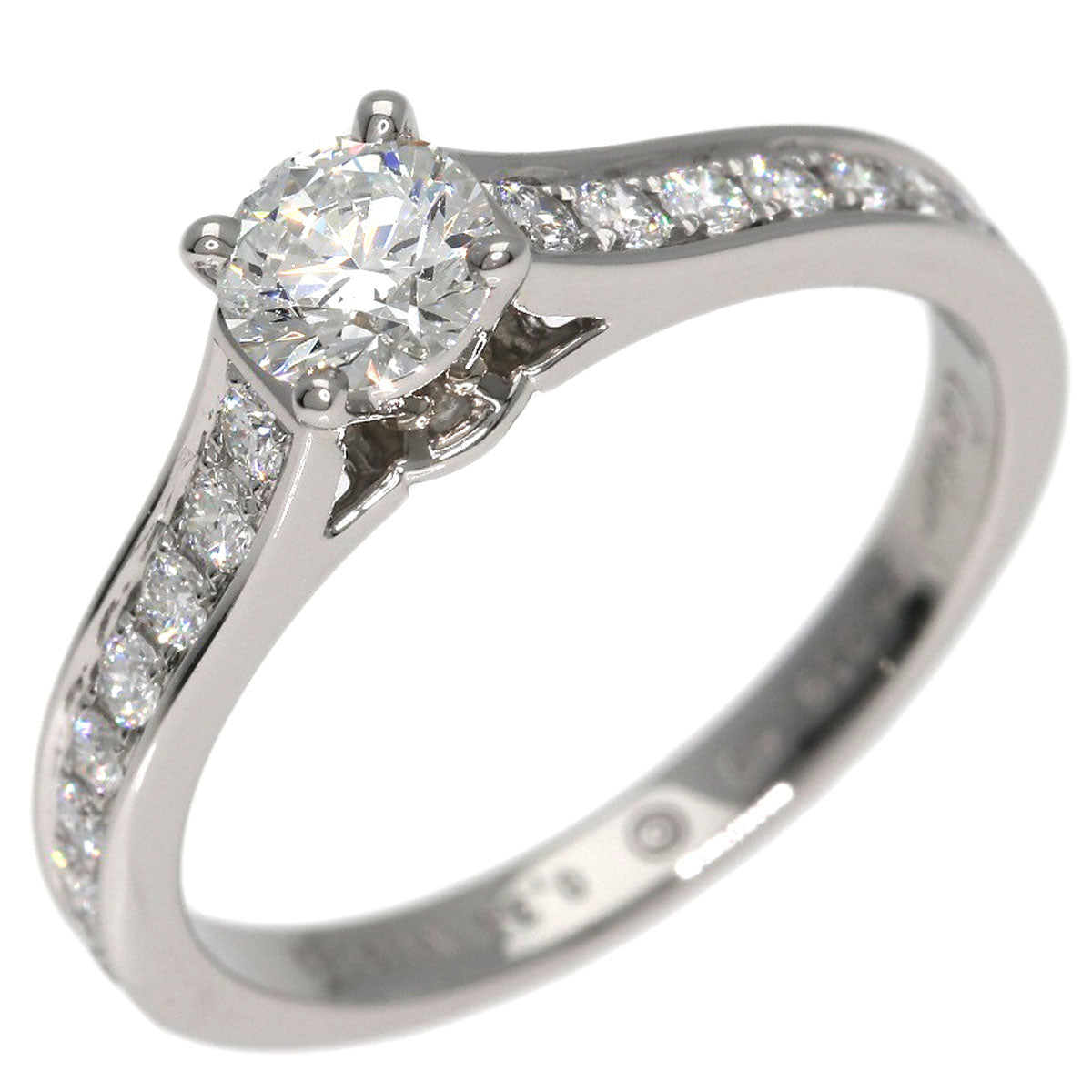 CARTIER Solitaire Diamond # 49 Ring Platinum PT950 Ladies [Used]