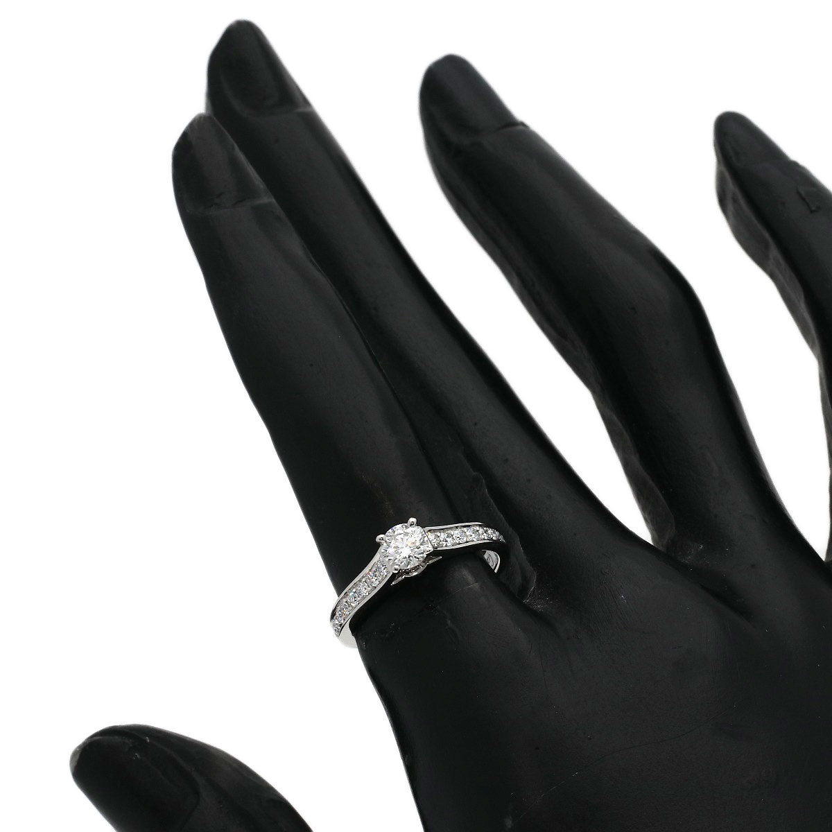 CARTIER Solitaire Diamond # 49 Ring Platinum PT950 Ladies [Used]