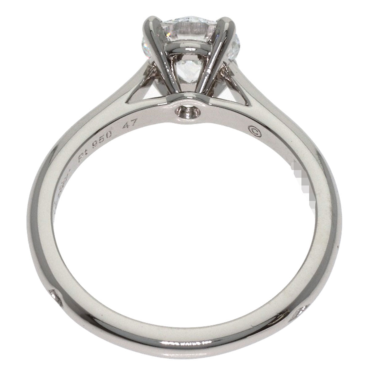 CARTIER Solitaire 1P Diamond #47 Ring Platinum PT950 Ladies [Used]