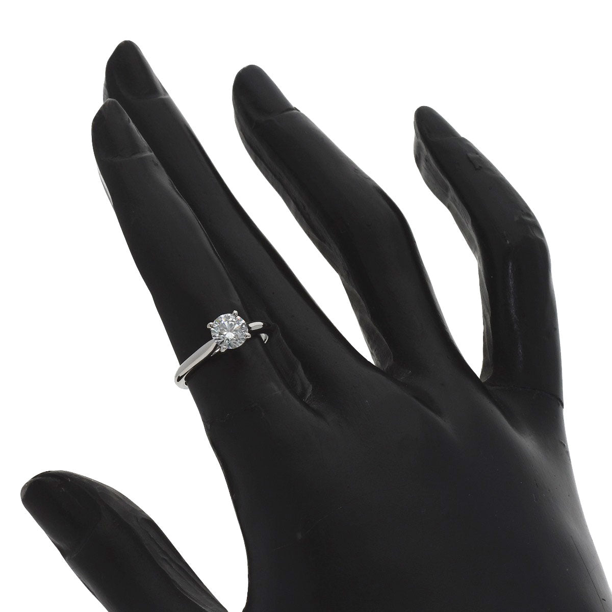 CARTIER Solitaire 1P Diamond #47 Ring Platinum PT950 Ladies [Used]