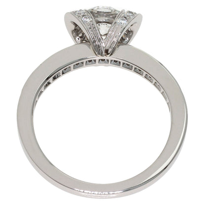 TIFFANY&Co. Ribbon Diamond Ring Platinum PT950 Ladies [Used]