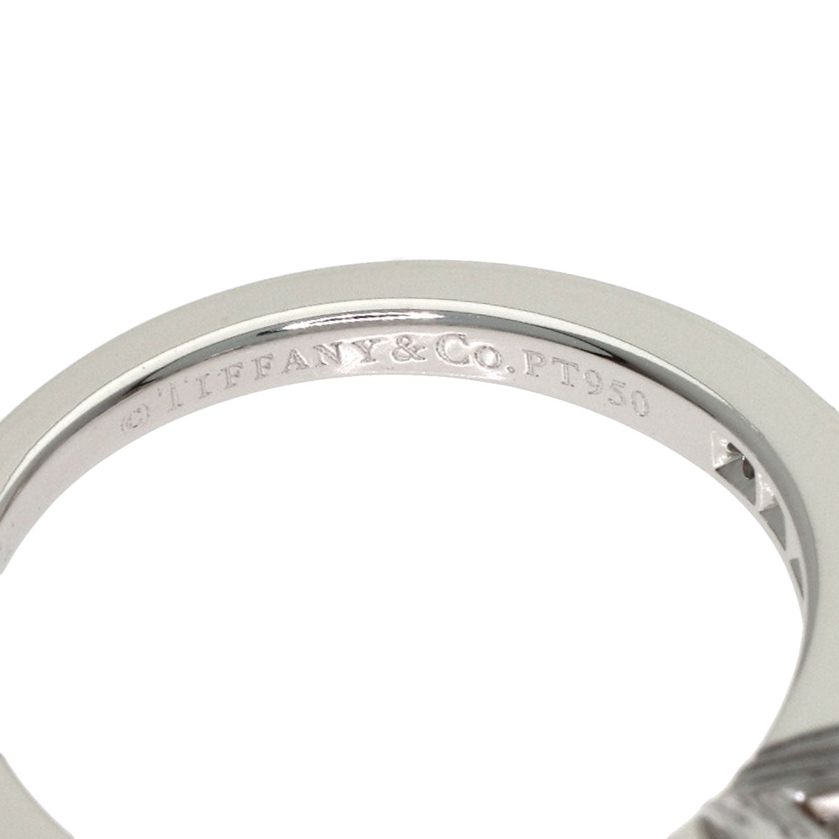 TIFFANY&Co. Ribbon Diamond Ring Platinum PT950 Ladies [Used]