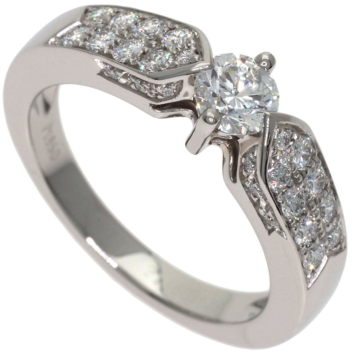 Chaumet Plume de Chaumet Diamond Ring Platinum PT950 Ladies [Used]