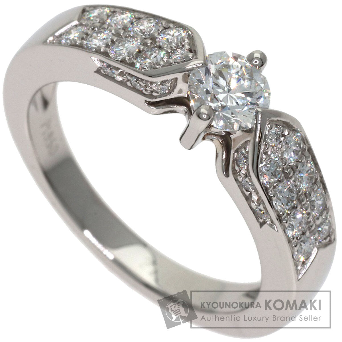 Chaumet Plume de Chaumet Diamond Ring Platinum PT950 Ladies [Used]